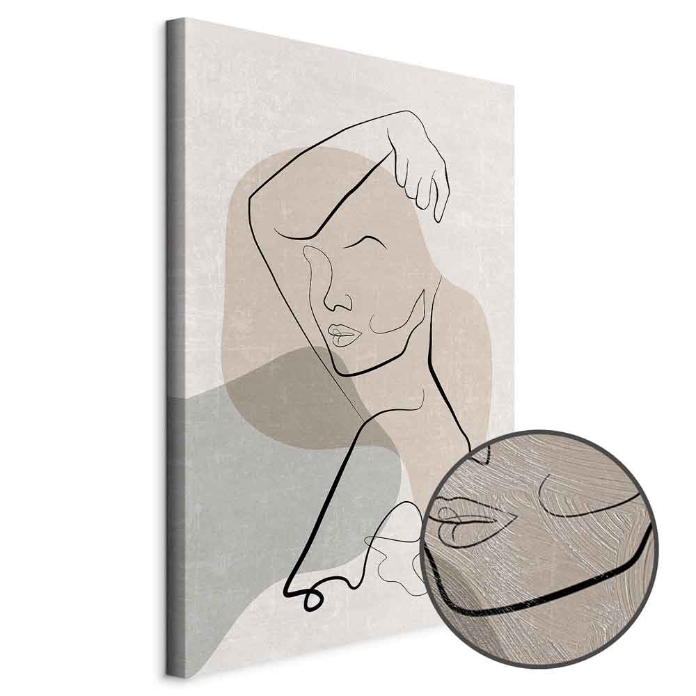Canvas Print Minimalist Woman Line Art - Image 9