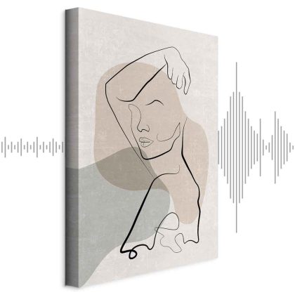 Canvas Print Minimalist Woman Line Art