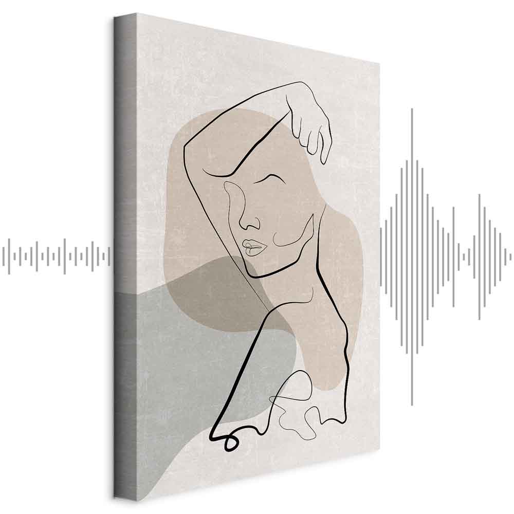 Canvas Print Minimalist Woman Line Art