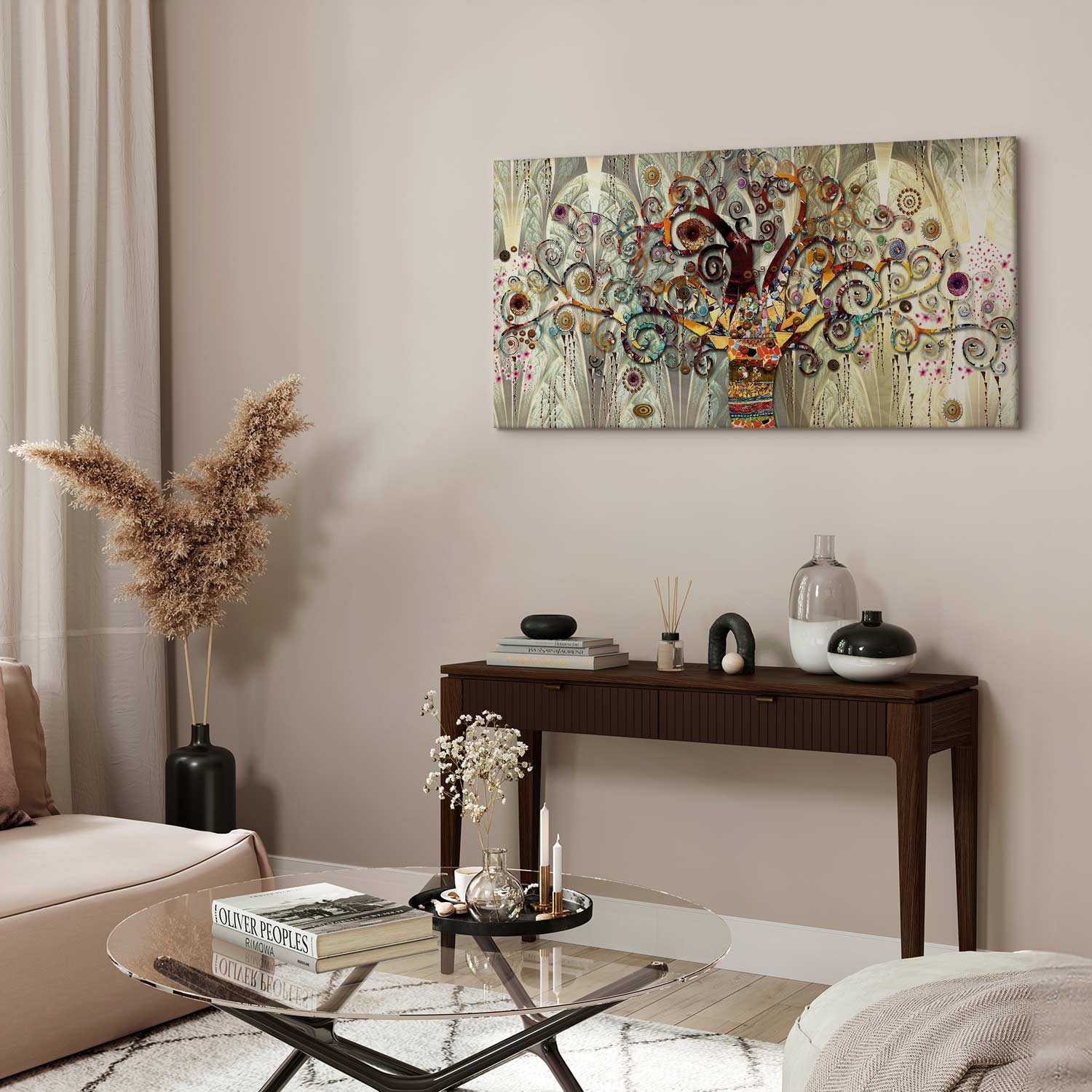 Wide Canvas Print Tree of Fantasy and Color - Image 3