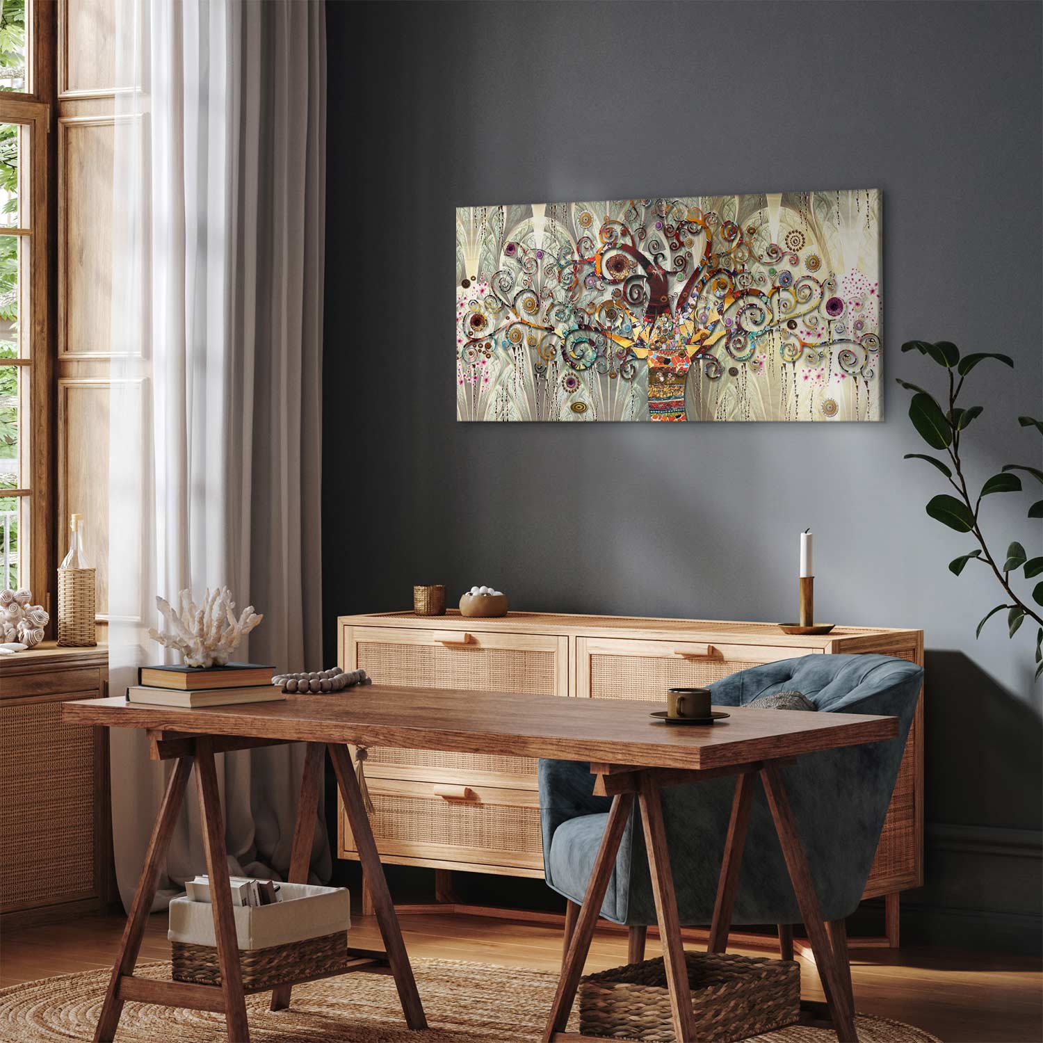 Wide Canvas Print Tree of Fantasy and Color - Image 5