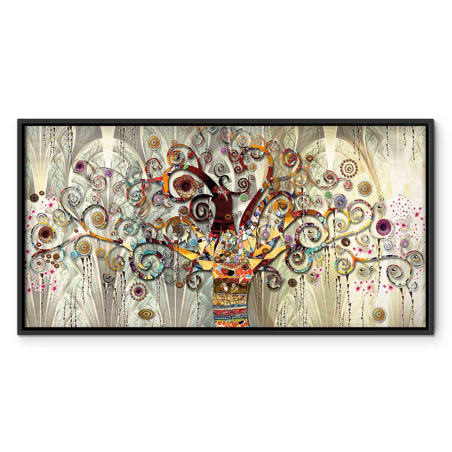 Wide Canvas Print Tree of Fantasy and Color - Image 15