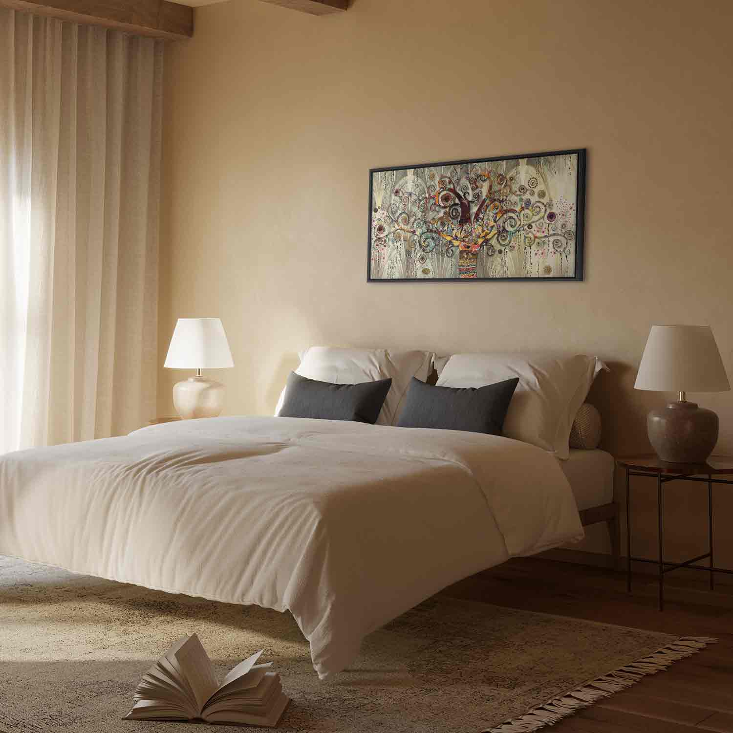 Wide Canvas Print Tree of Fantasy and Color - Image 17