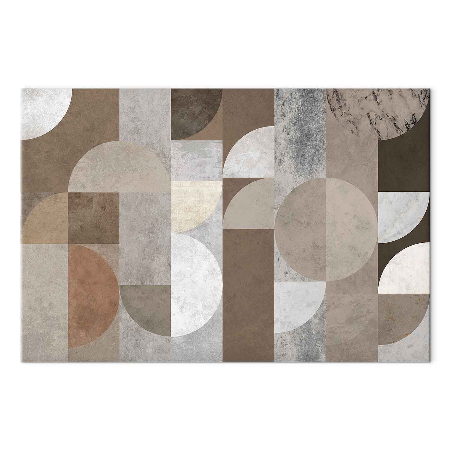 Canvas Art Geometric Harmony in Beige - Image 2