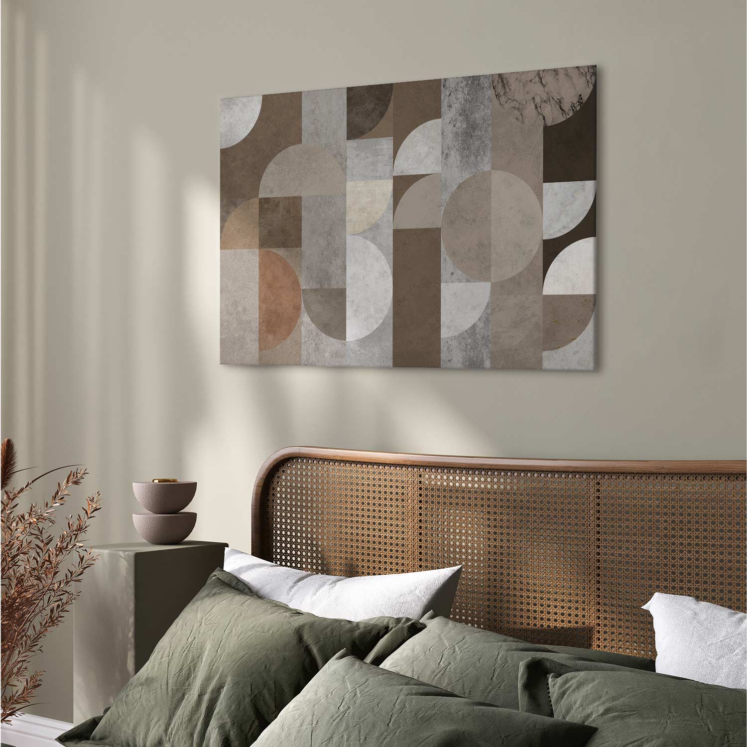 Canvas Art Geometric Harmony in Beige - Image 4