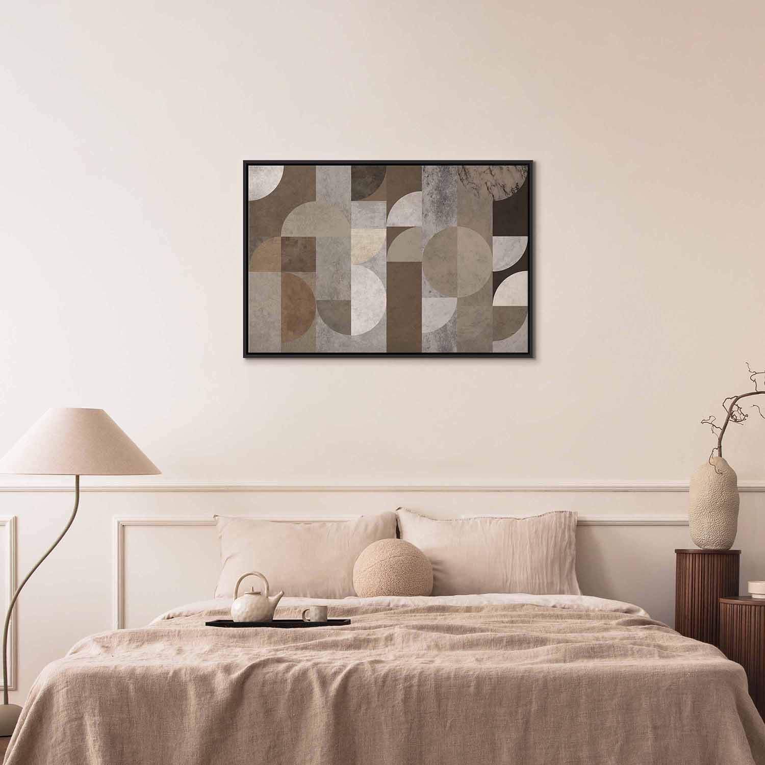 Canvas Art Geometric Harmony in Beige - Image 17