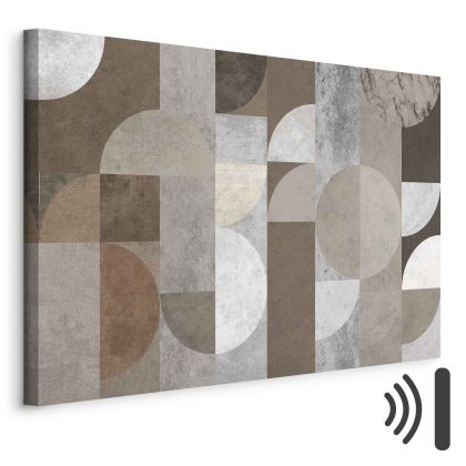 Canvas Art Geometric Harmony in Beige