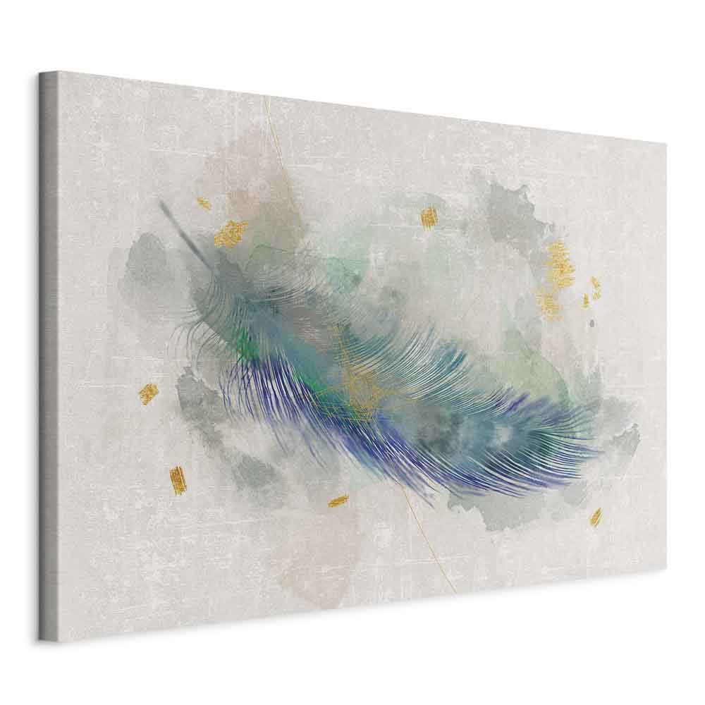 Canvas Art Turquoise Feather of Lightness - Image 11
