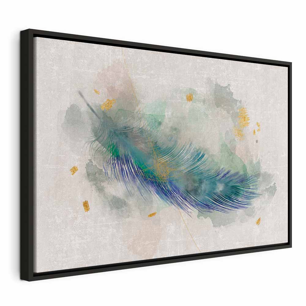 Canvas Art Turquoise Feather of Lightness - Image 14