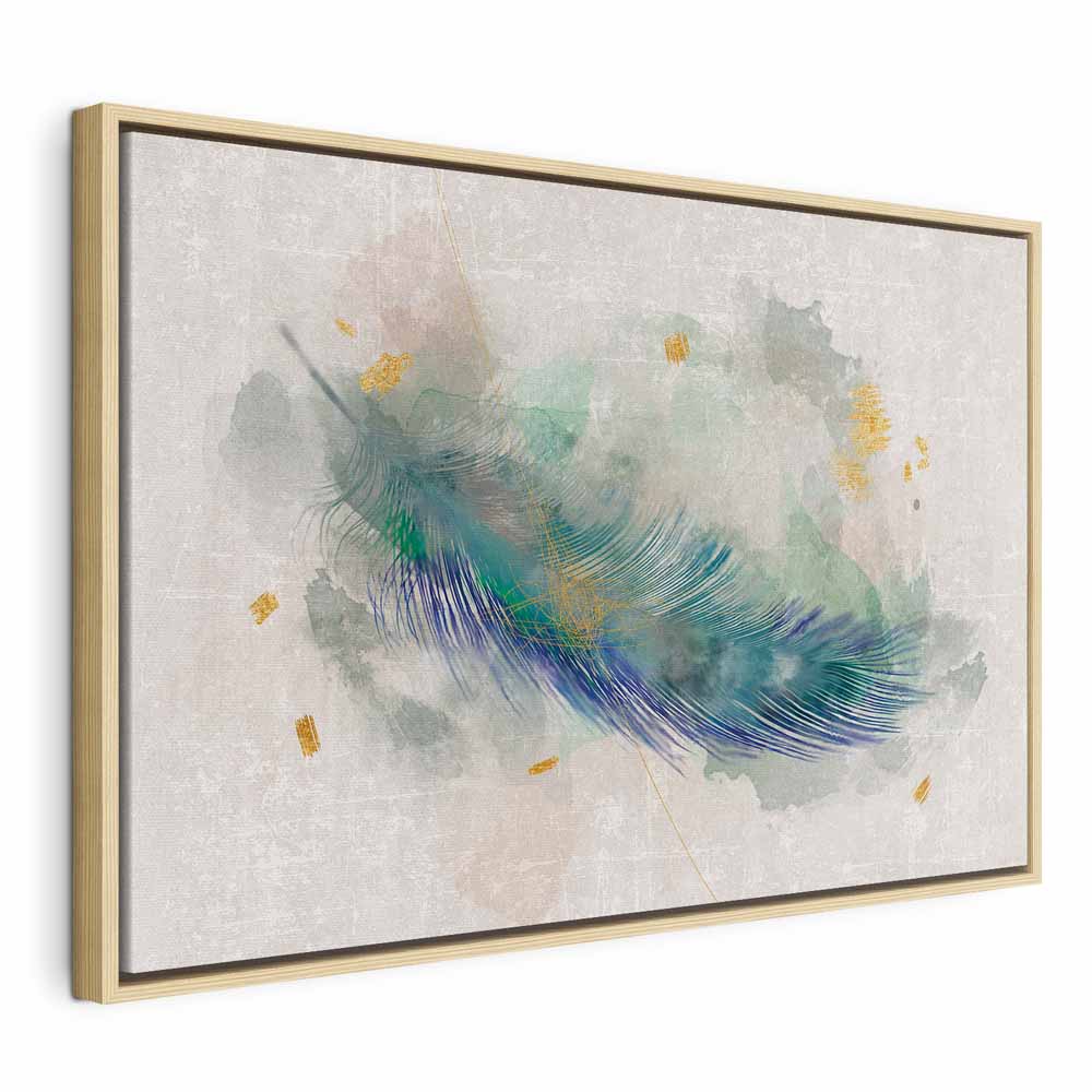 Canvas Art Turquoise Feather of Lightness - Image 20