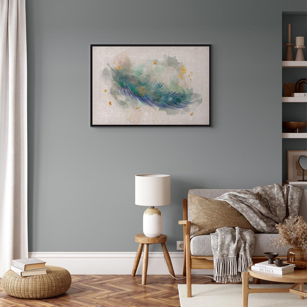 Canvas Art Turquoise Feather of Lightness - Image 16