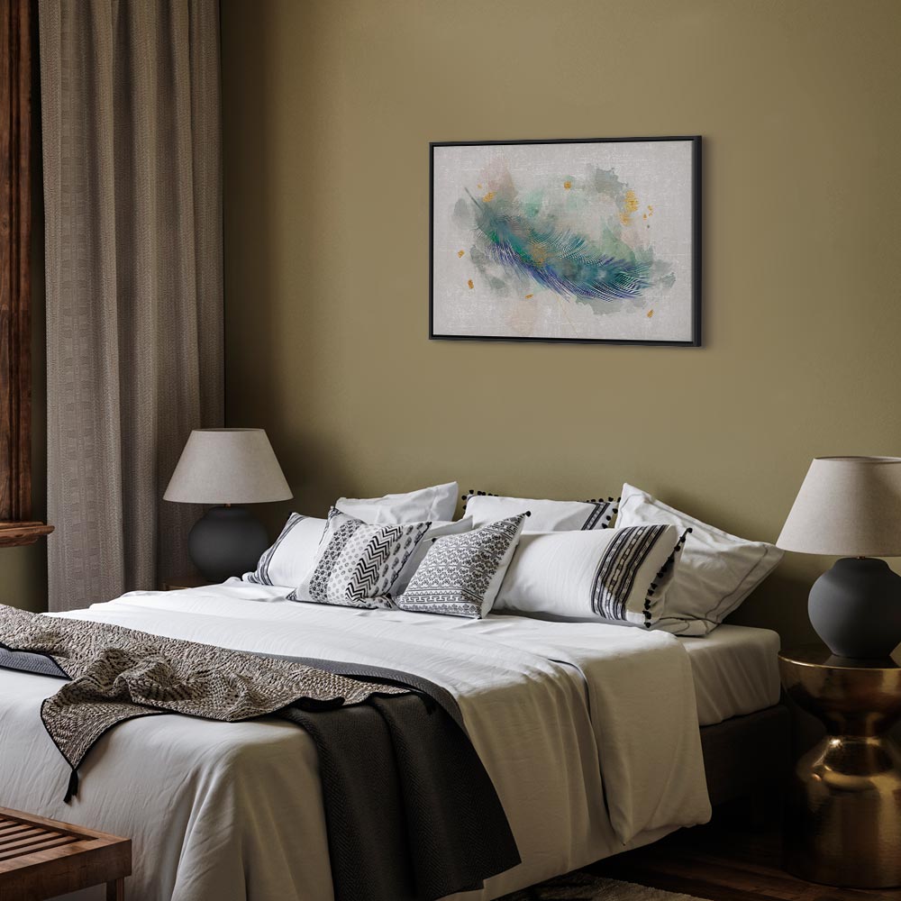 Canvas Art Turquoise Feather of Lightness - Image 17