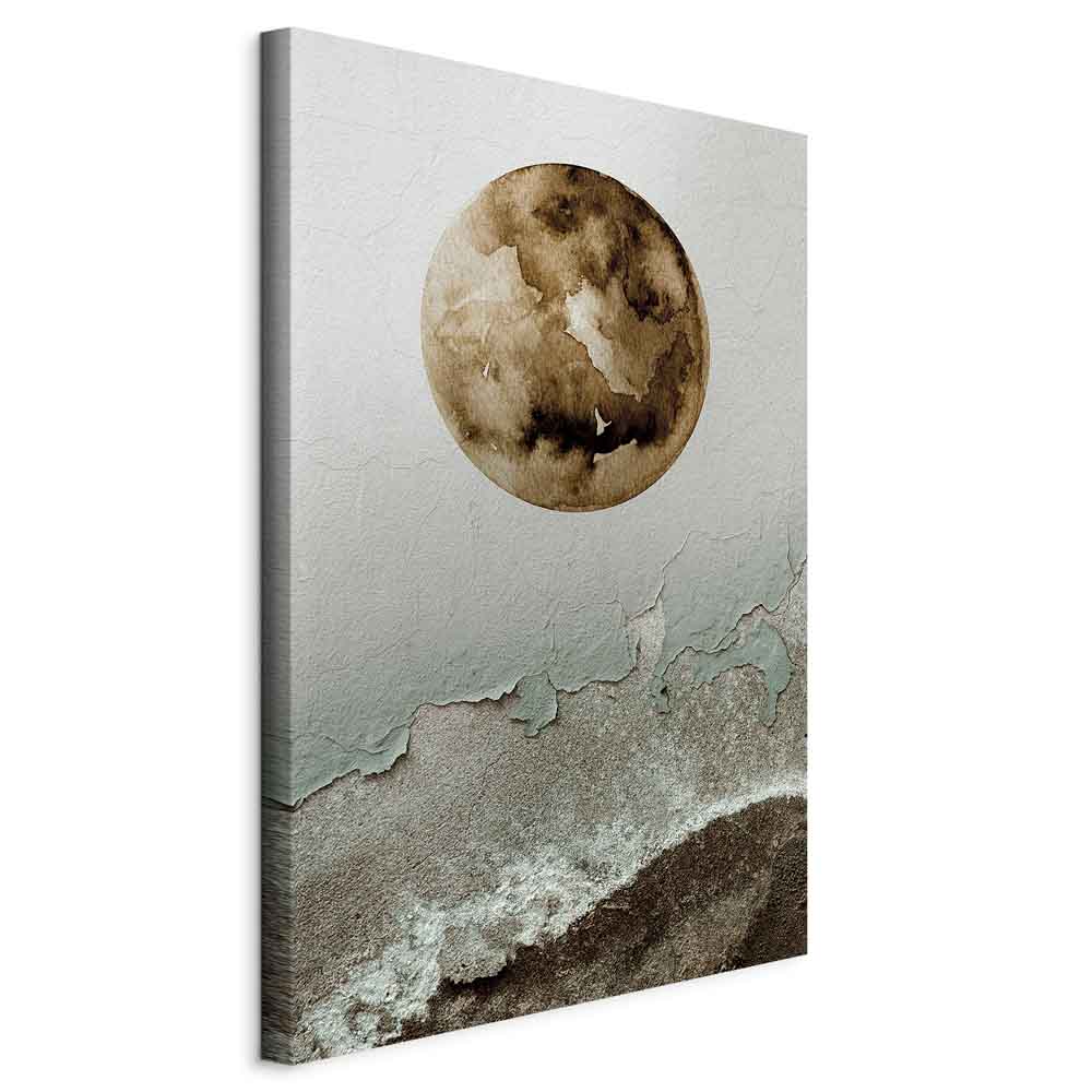 Canvas Art Moon and Coast in Artistic Texture - Image 11