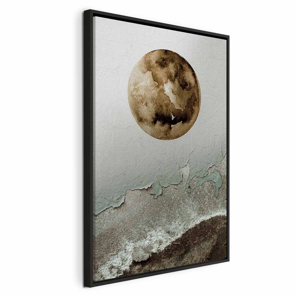 Canvas Art Moon and Coast in Artistic Texture - Image 14