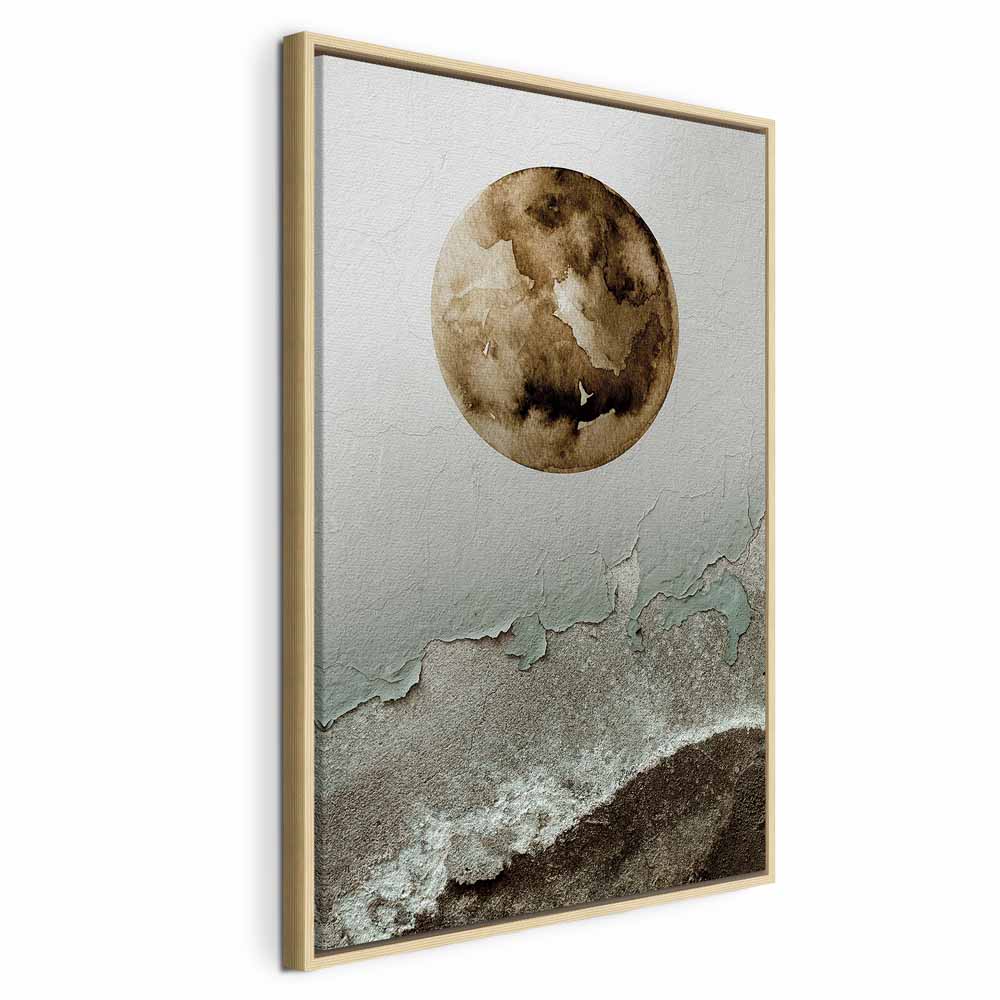 Canvas Art Moon and Coast in Artistic Texture - Image 20
