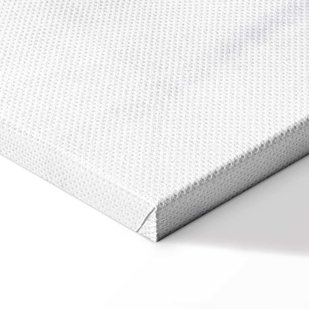 Canvas Print Misty Forest with Birds in Grey Tones - Image 13