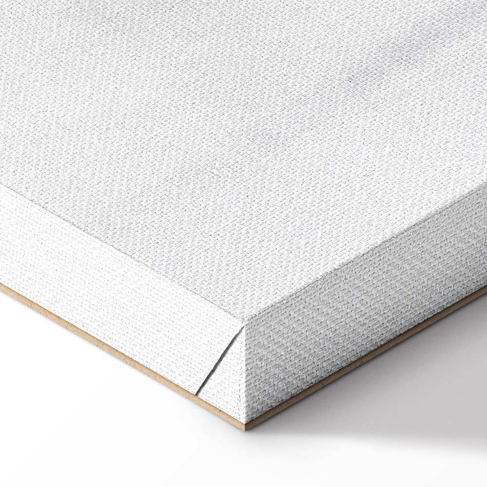 Canvas Print Misty Forest with Birds in Grey Tones - Image 6