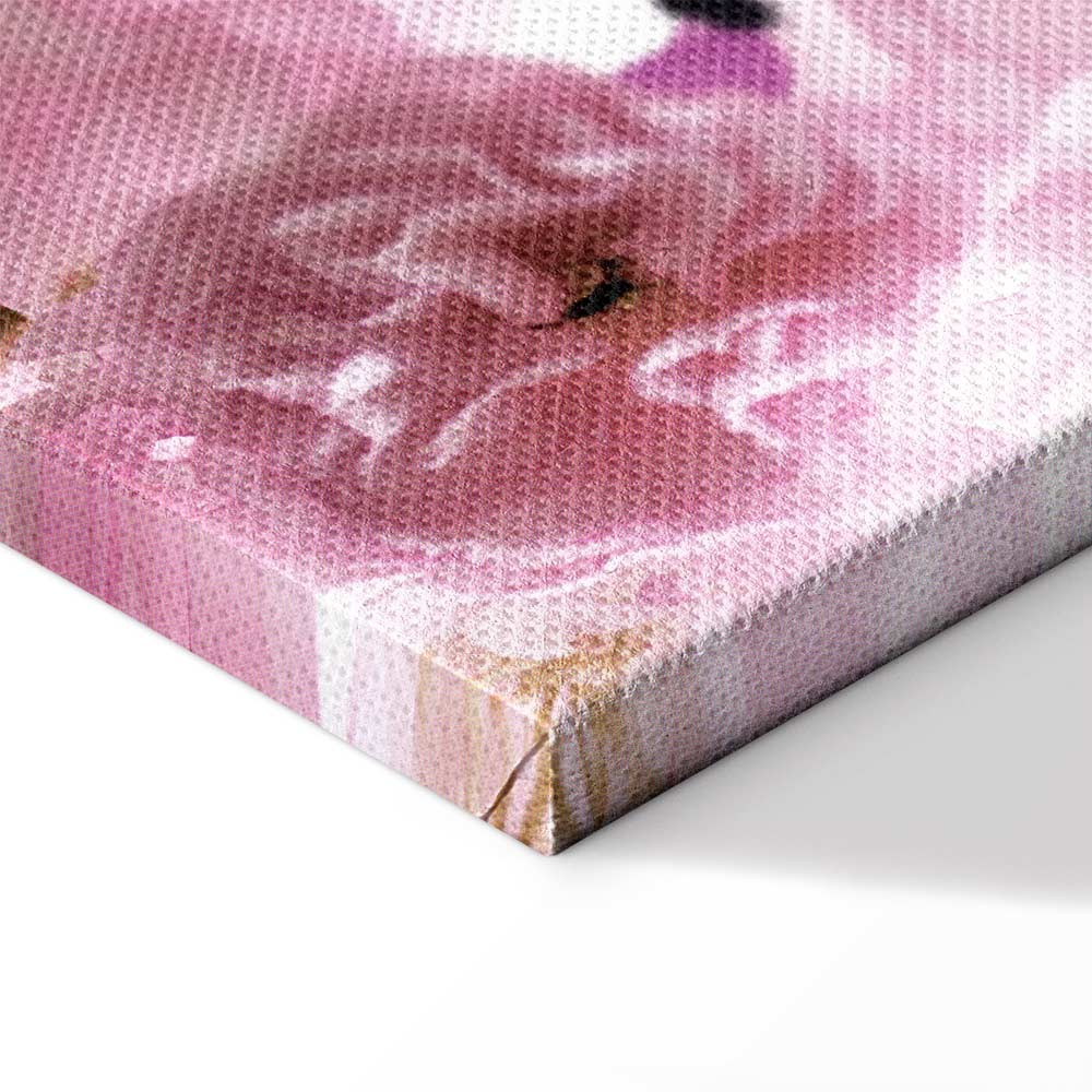 Leinwandbild Pastellkomposition mit rosa Blumen – Bild 13