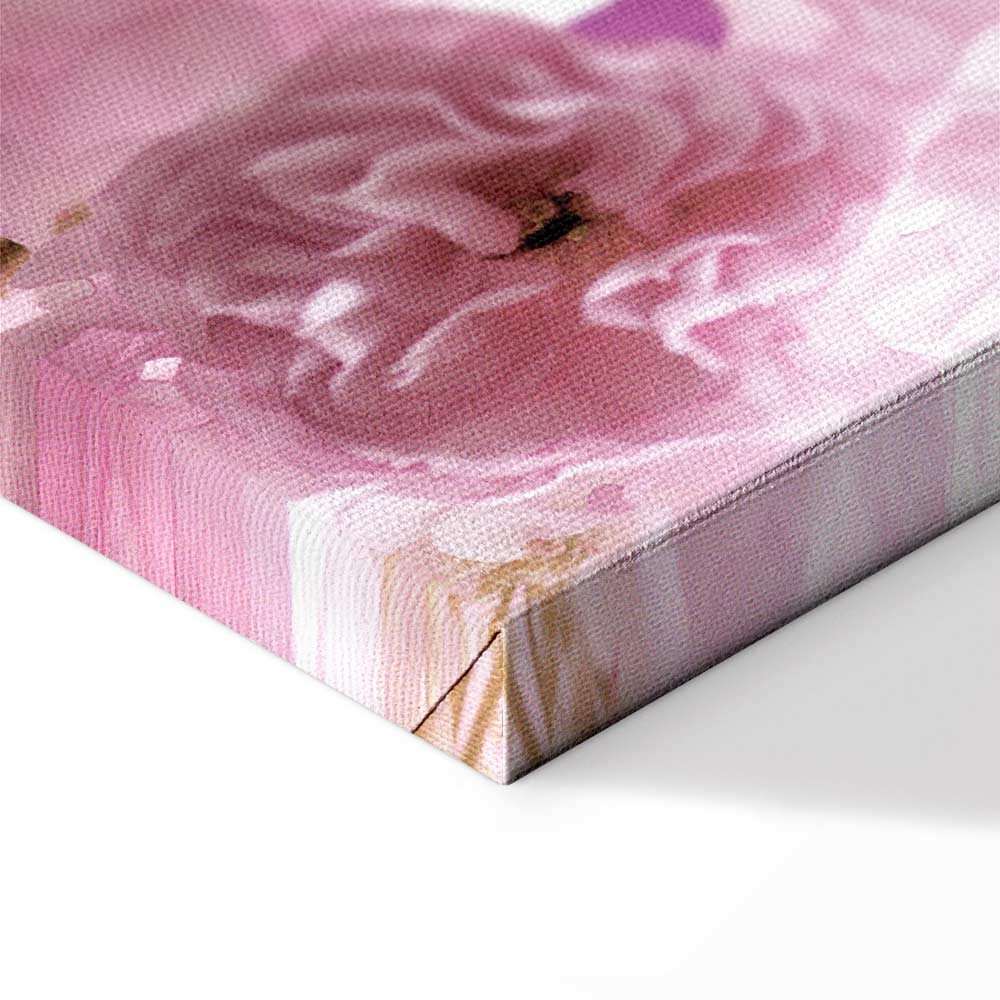 Leinwandbild Pastellkomposition mit rosa Blumen – Bild 12
