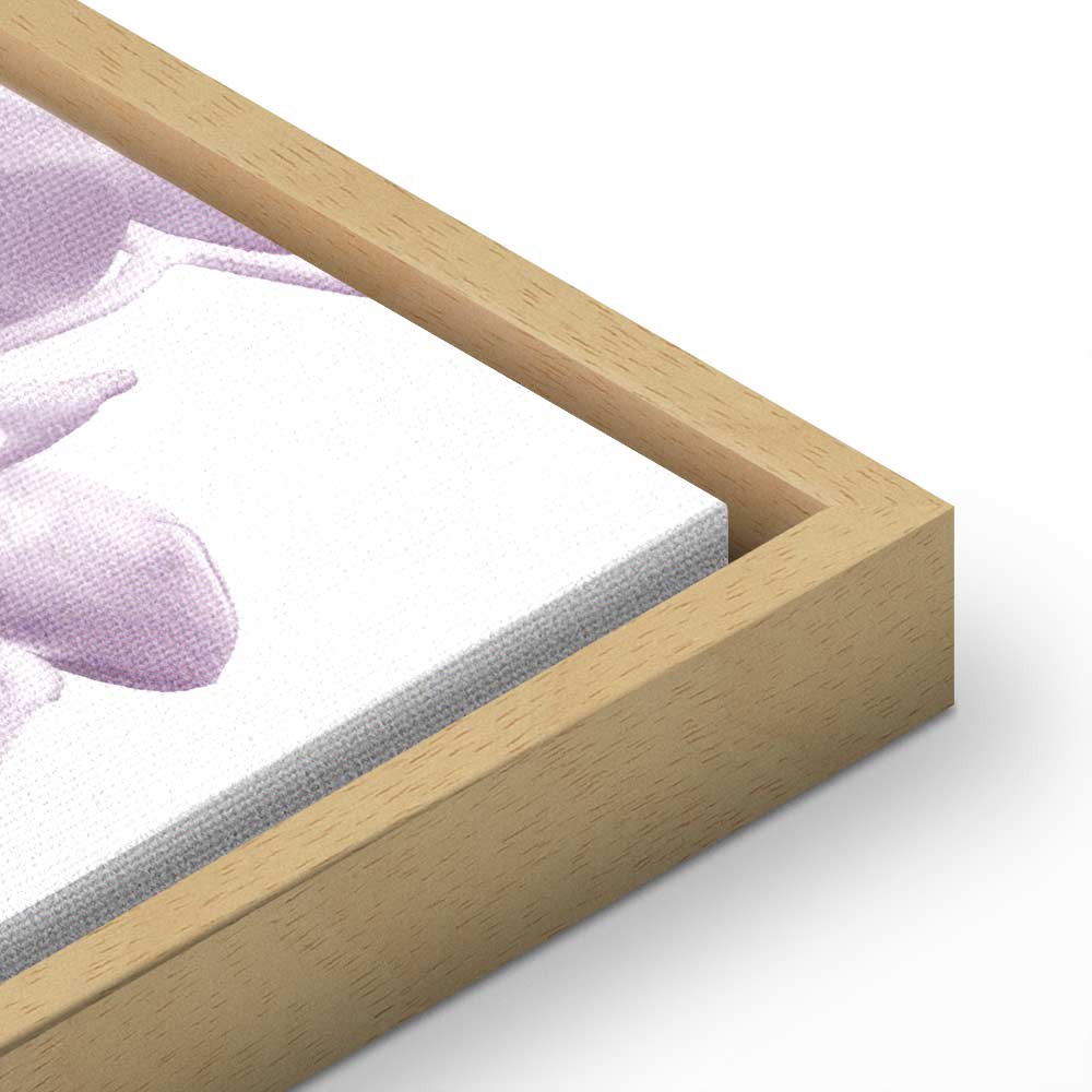 Leinwandbild Pastellkomposition mit rosa Blumen – Bild 25