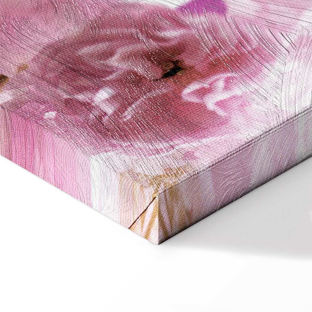 Leinwandbild Pastellkomposition mit rosa Blumen – Bild 10