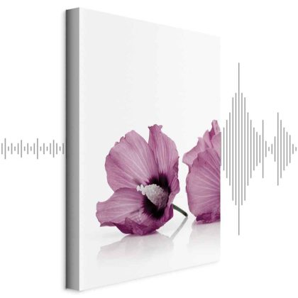 Canvas Print Pink Poppies in a Subtle Style