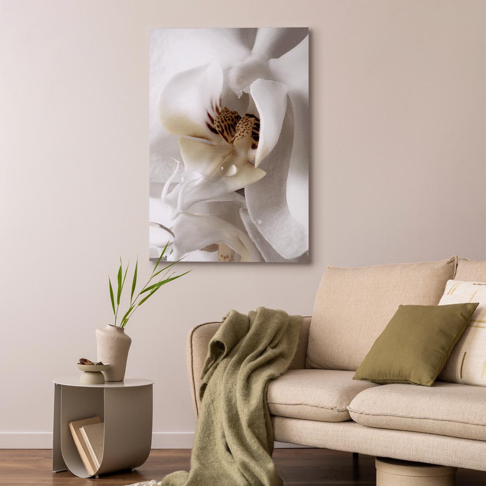 Canvas Print Orchid in Cream Harmony - Image 3