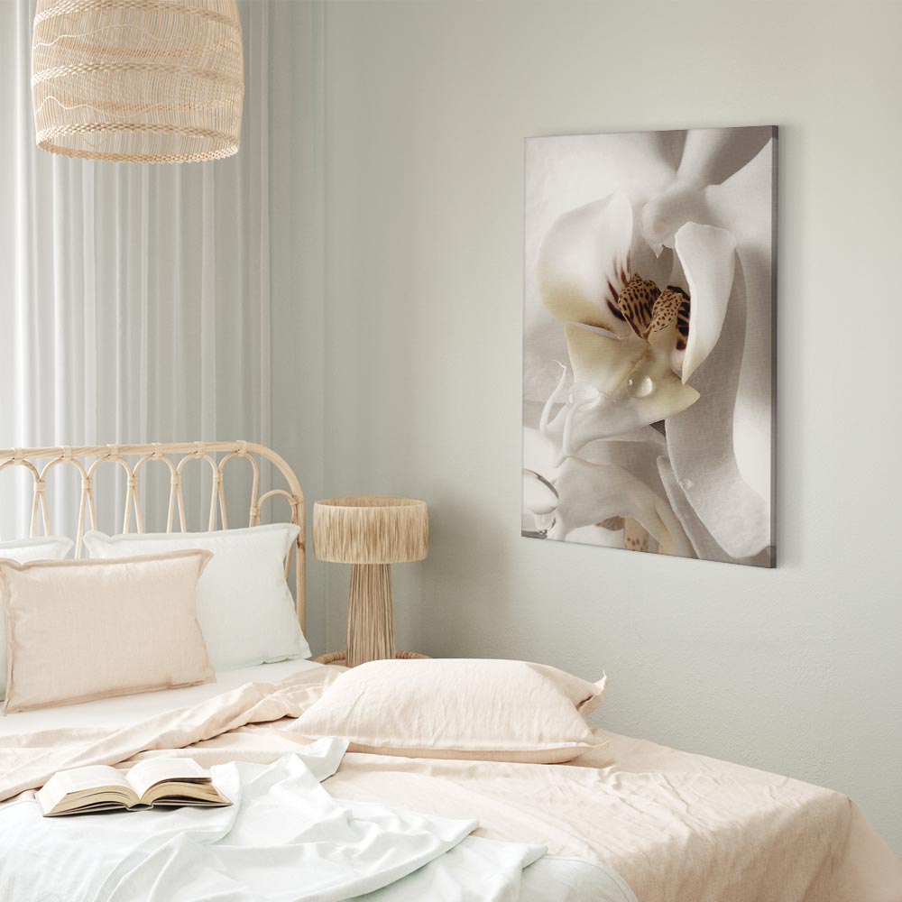 Canvas Print Orchid in Cream Harmony - Image 4