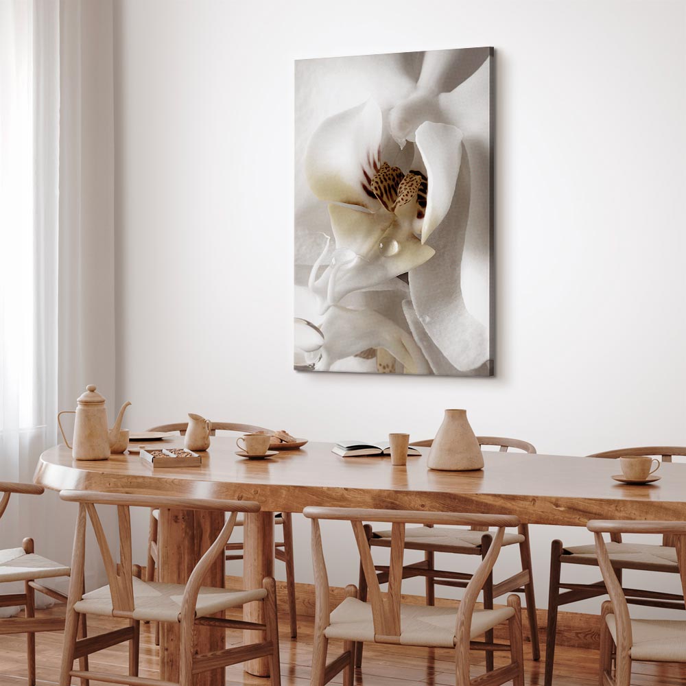 Canvas Print Orchid in Cream Harmony - Image 5