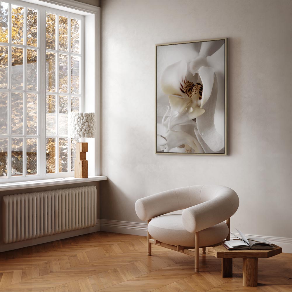 Canvas Print Orchid in Cream Harmony - Image 22