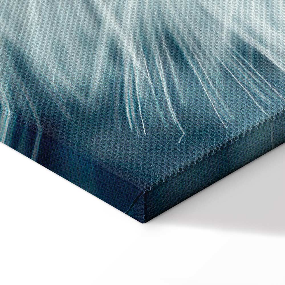 Canvas Print Dandelion Macro in Blue Tones - Image 13