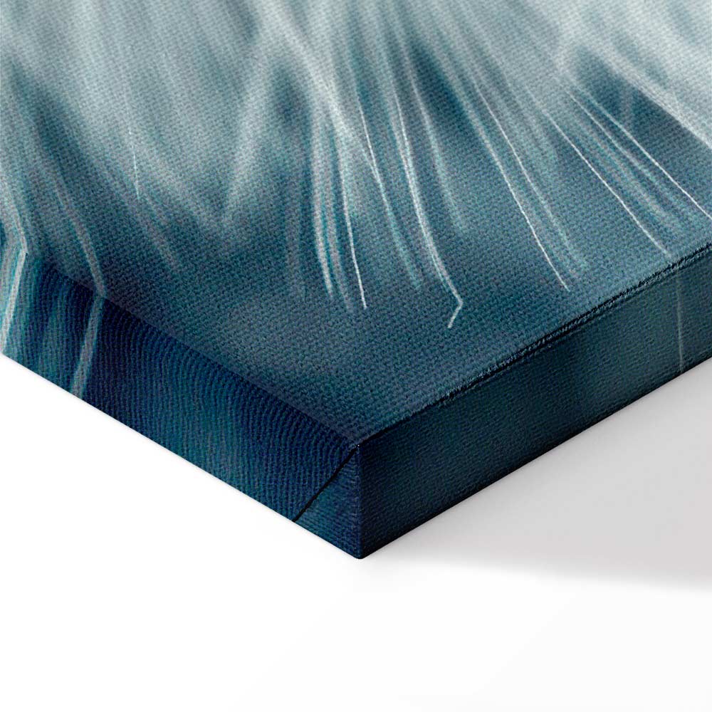 Canvas Print Dandelion Macro in Blue Tones - Image 12