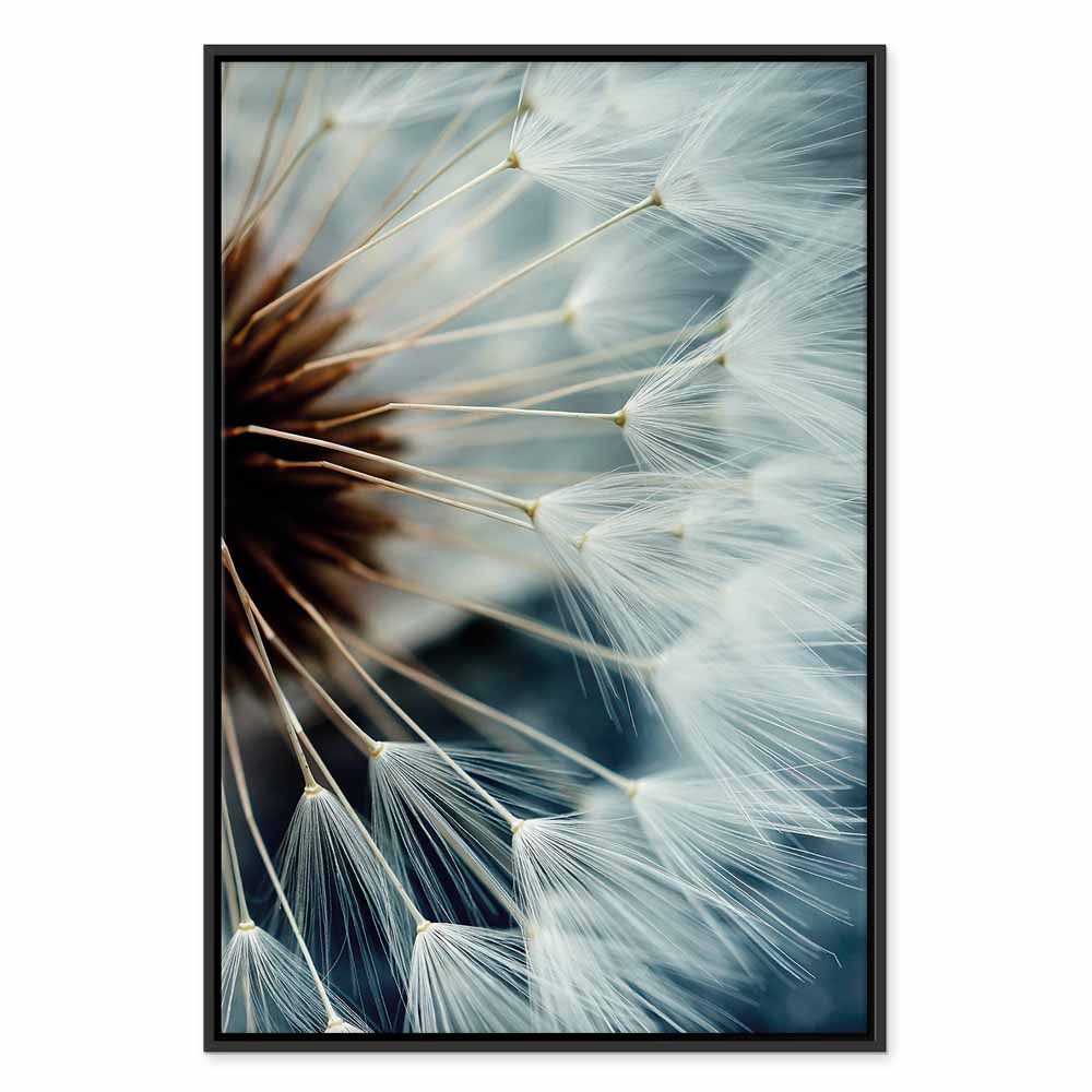 Canvas Print Dandelion Macro in Blue Tones - Image 15