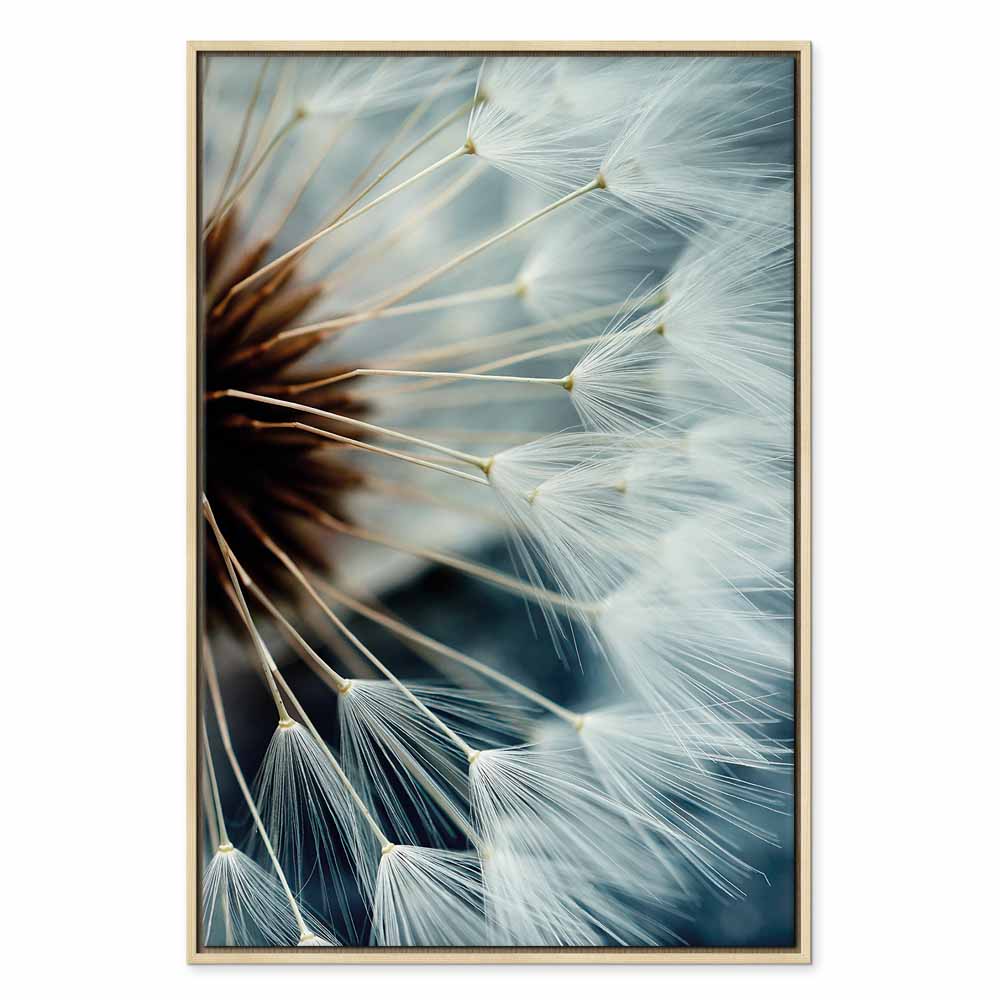Canvas Print Dandelion Macro in Blue Tones - Image 21