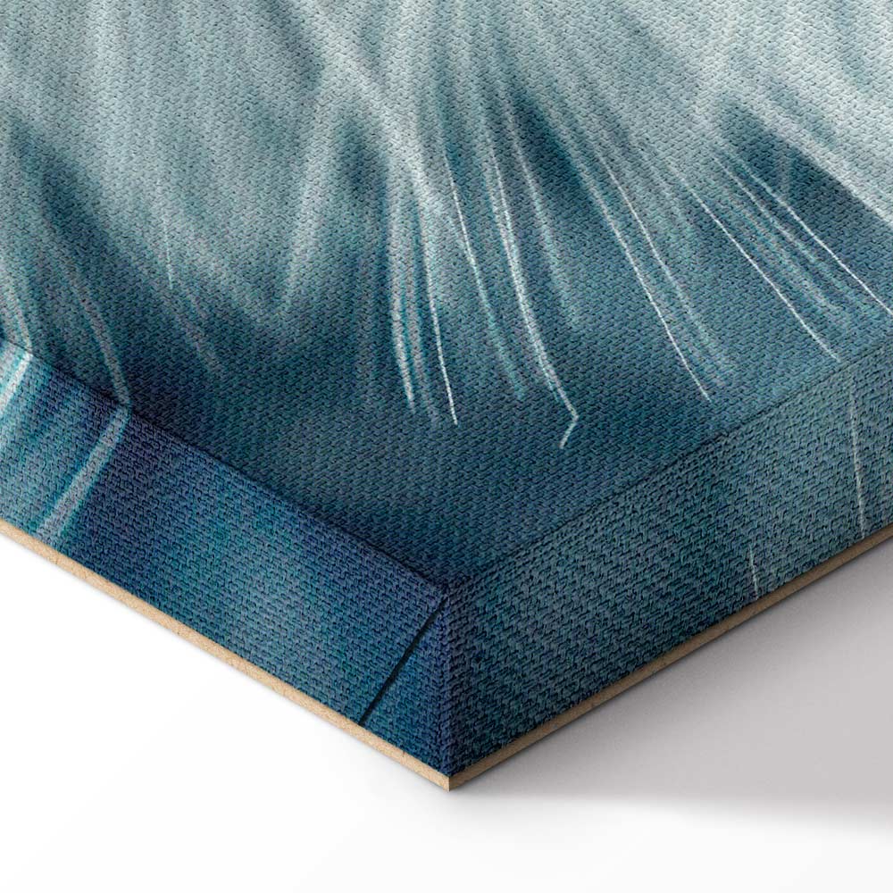 Canvas Print Dandelion Macro in Blue Tones - Image 6