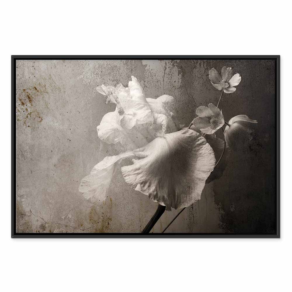 Canvas print white flowers in grey tones - Image 15