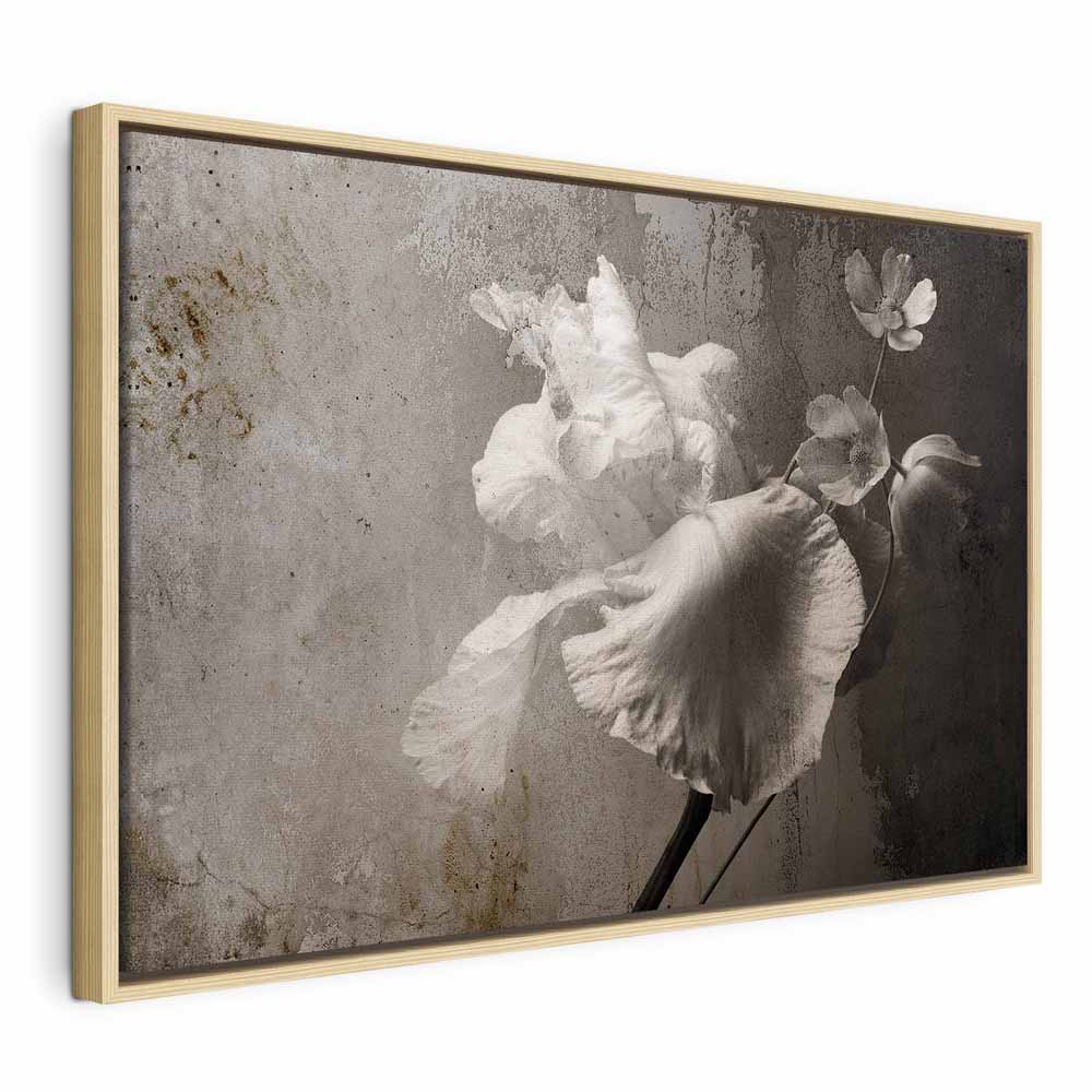Canvas print white flowers in grey tones - Image 20