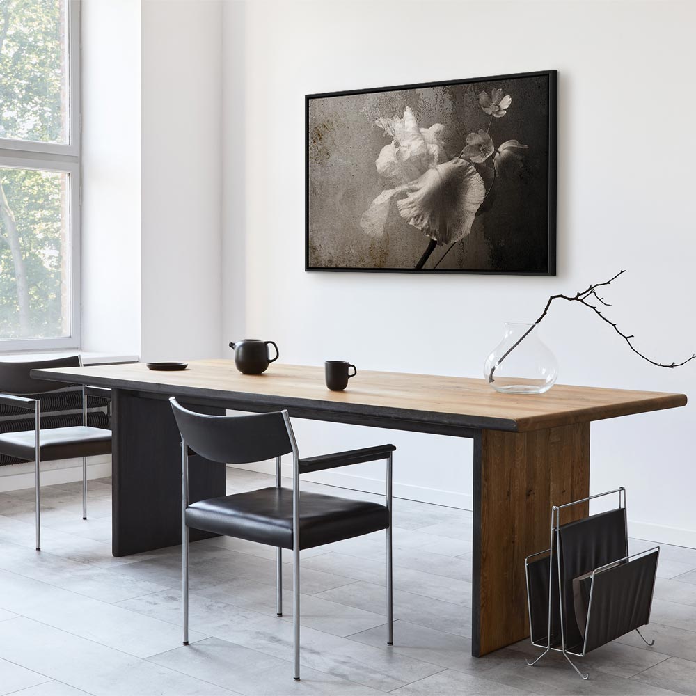 Canvas print white flowers in grey tones - Image 18