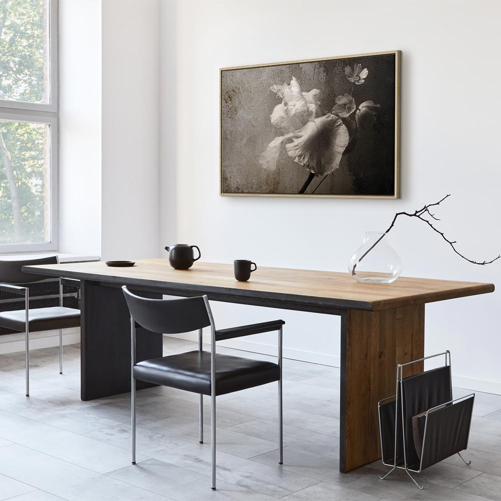 Canvas print white flowers in grey tones - Image 24