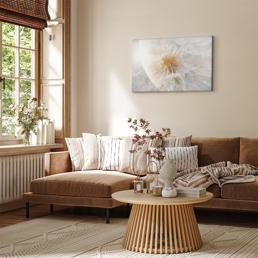 Canvas Print Dandelion in Pastel Light - Image 3
