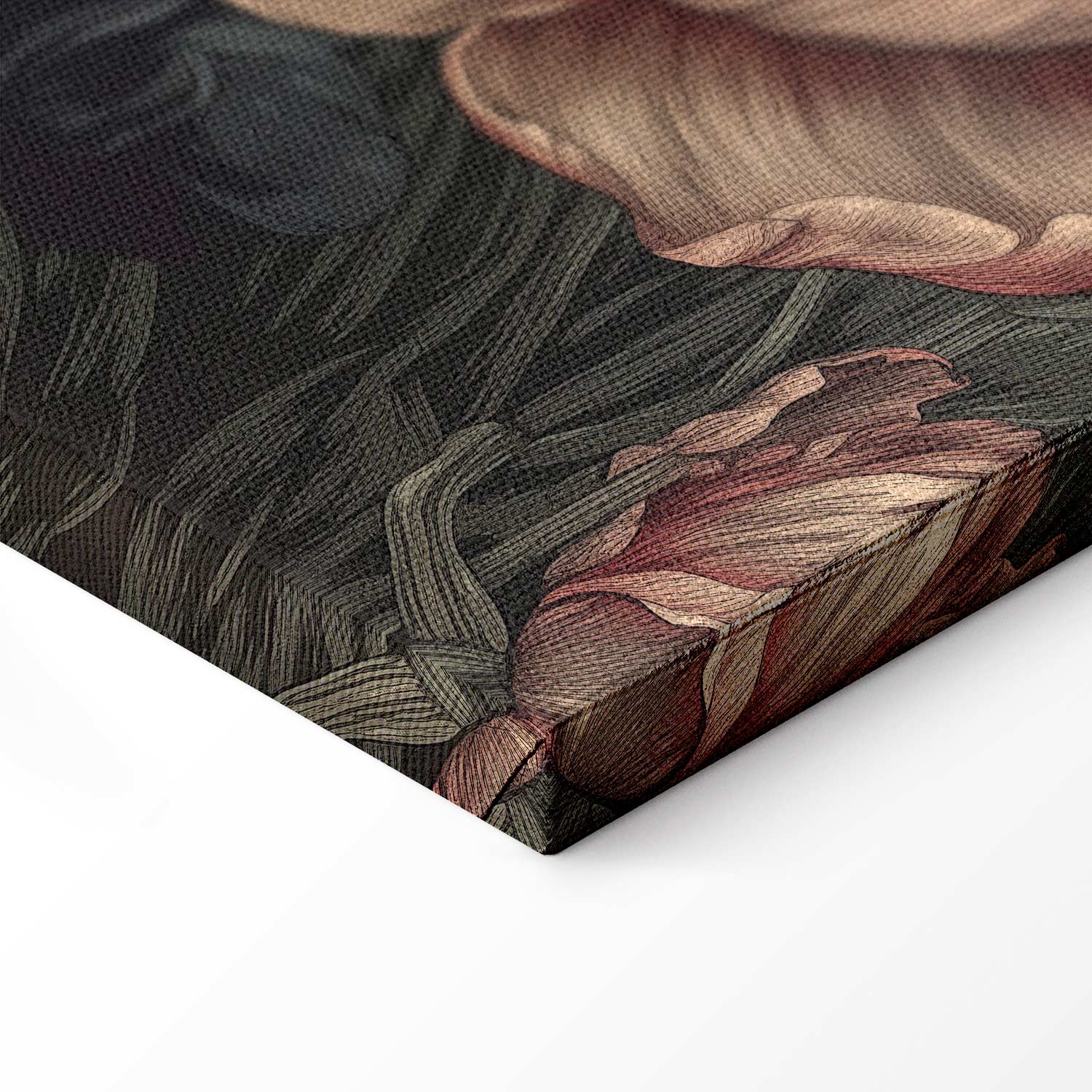 Canvas Print Floral Garden with Butterflies - Image 8