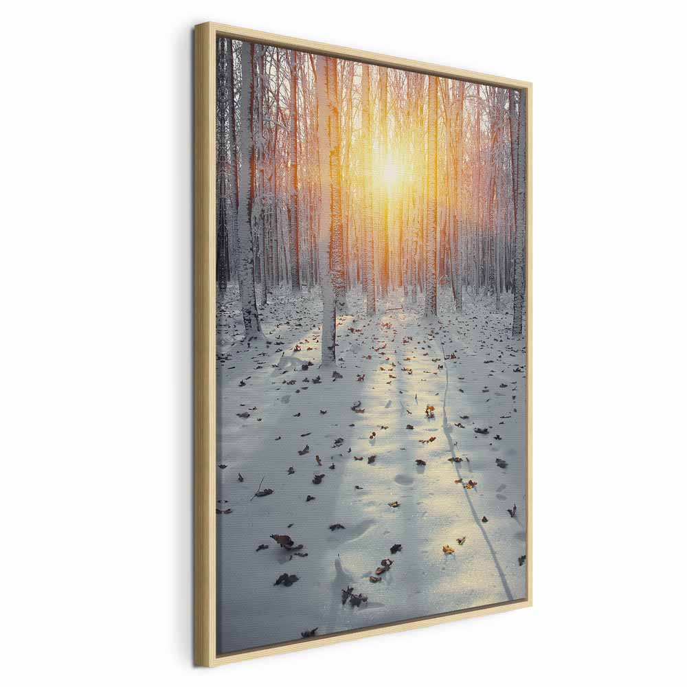 Winterwald im Sonnenlicht. Leinwandbild. – Bild 20