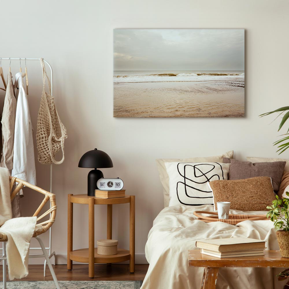 Canvas Print Calm Sea in a Light Colour Palette - Image 4