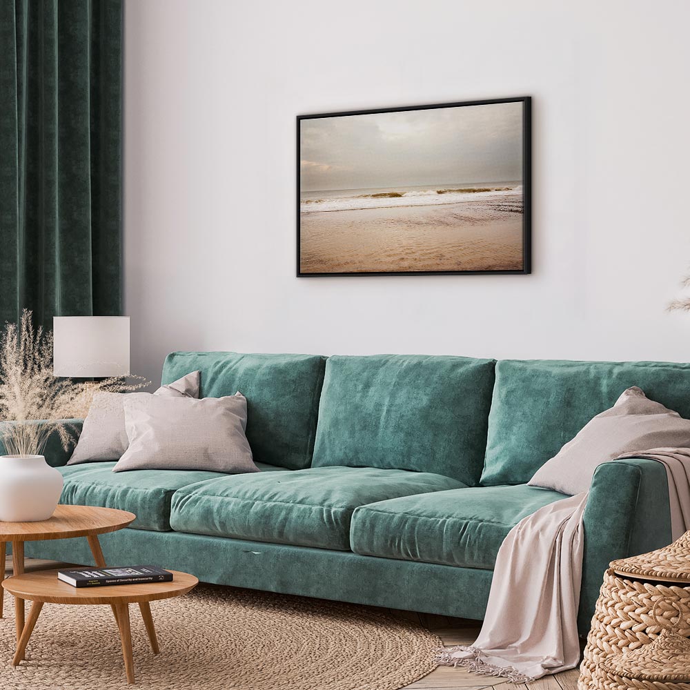 Canvas Print Calm Sea in a Light Colour Palette - Image 16