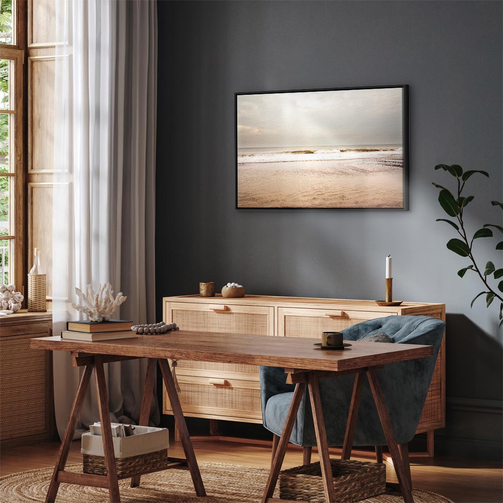 Canvas Print Calm Sea in a Light Colour Palette - Image 18