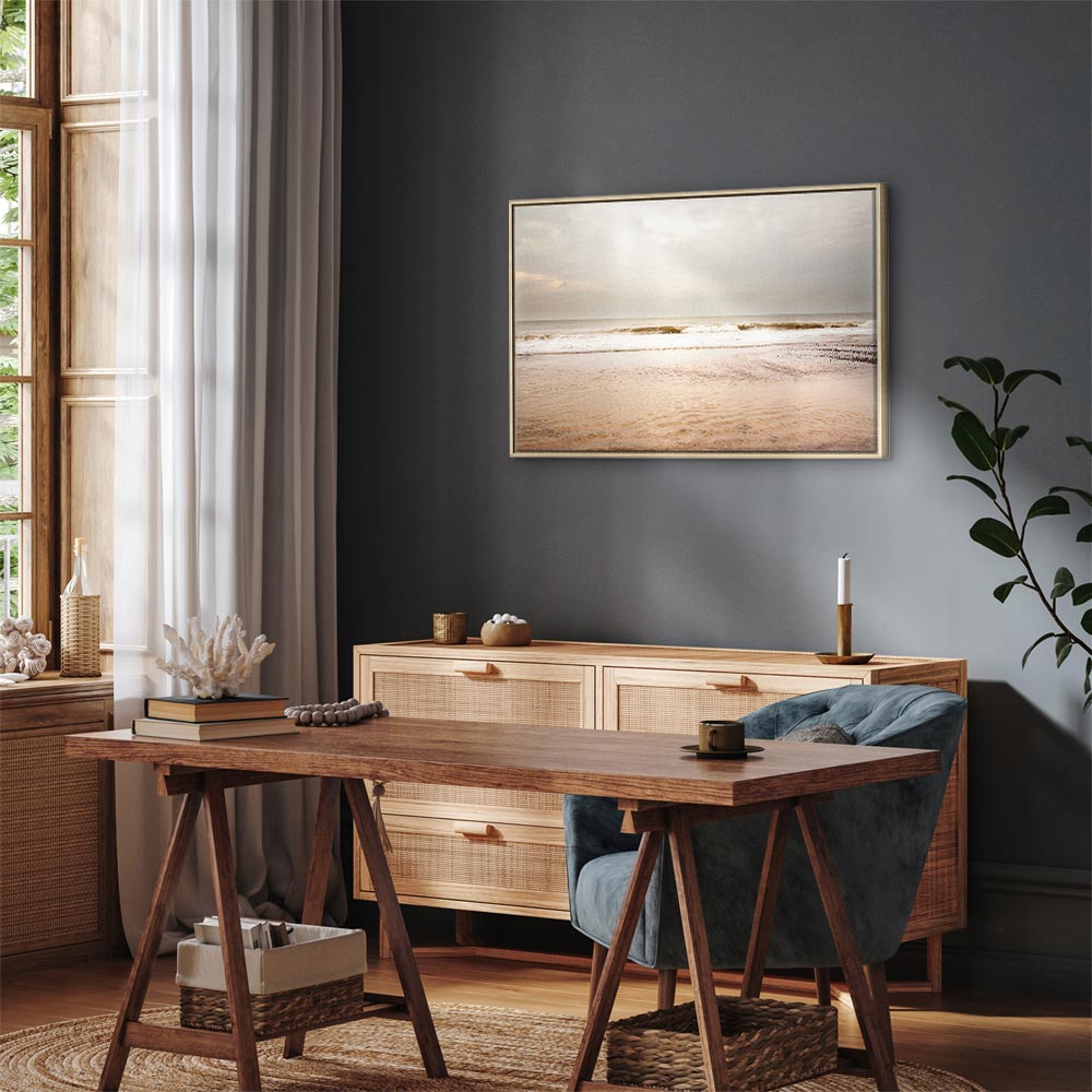 Canvas Print Calm Sea in a Light Colour Palette - Image 24