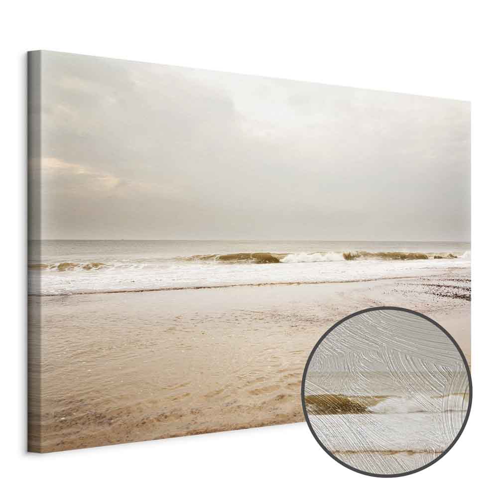 Canvas Print Calm Sea in a Light Colour Palette - Image 9