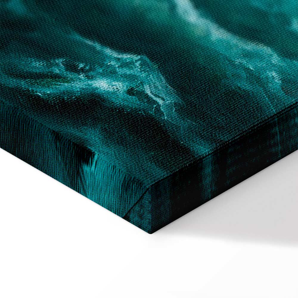 Canvas Print Rough Sea in Turquoise Tones - Image 12