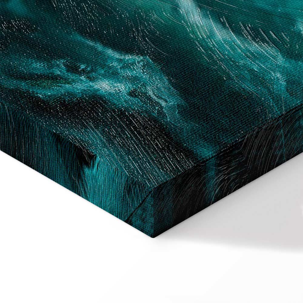 Canvas Print Rough Sea in Turquoise Tones - Image 10