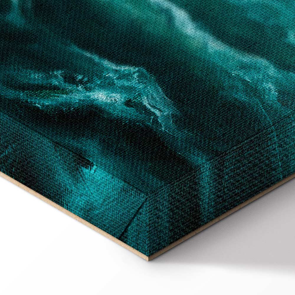 Canvas Print Rough Sea in Turquoise Tones - Image 6